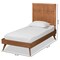 Baxton Studio Noela Mid-Century Modern Walnut Brown Finished Wood Twin Size Platform Bed 186-11138-11159-Zoro - alternate 8